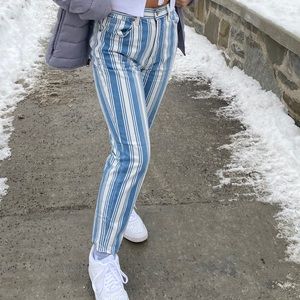 Striped jeans